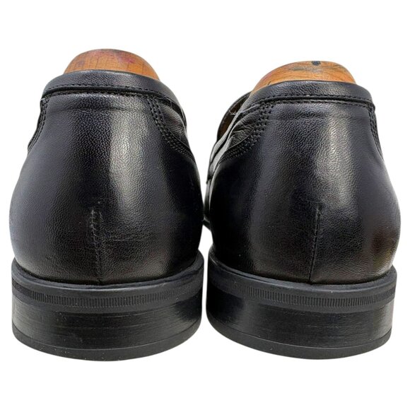 Bruno Magli Fermo Black Nappa‎ Leather Horsebit Loafers